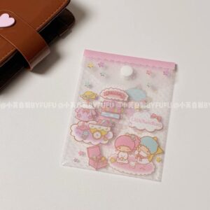 Kawaii M5 Journal Storage Pouch - My Melody & Little Twin Stars Snap Bag