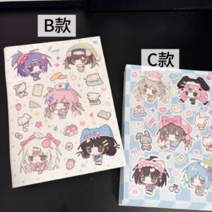 Kawaii Chibi Girl Sticker Sheet - Q-Style Anime Stickers