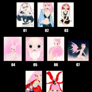 fufuX 'Scarlet Fantasy' Original Illustration Postcard - Cute Anime Art Card