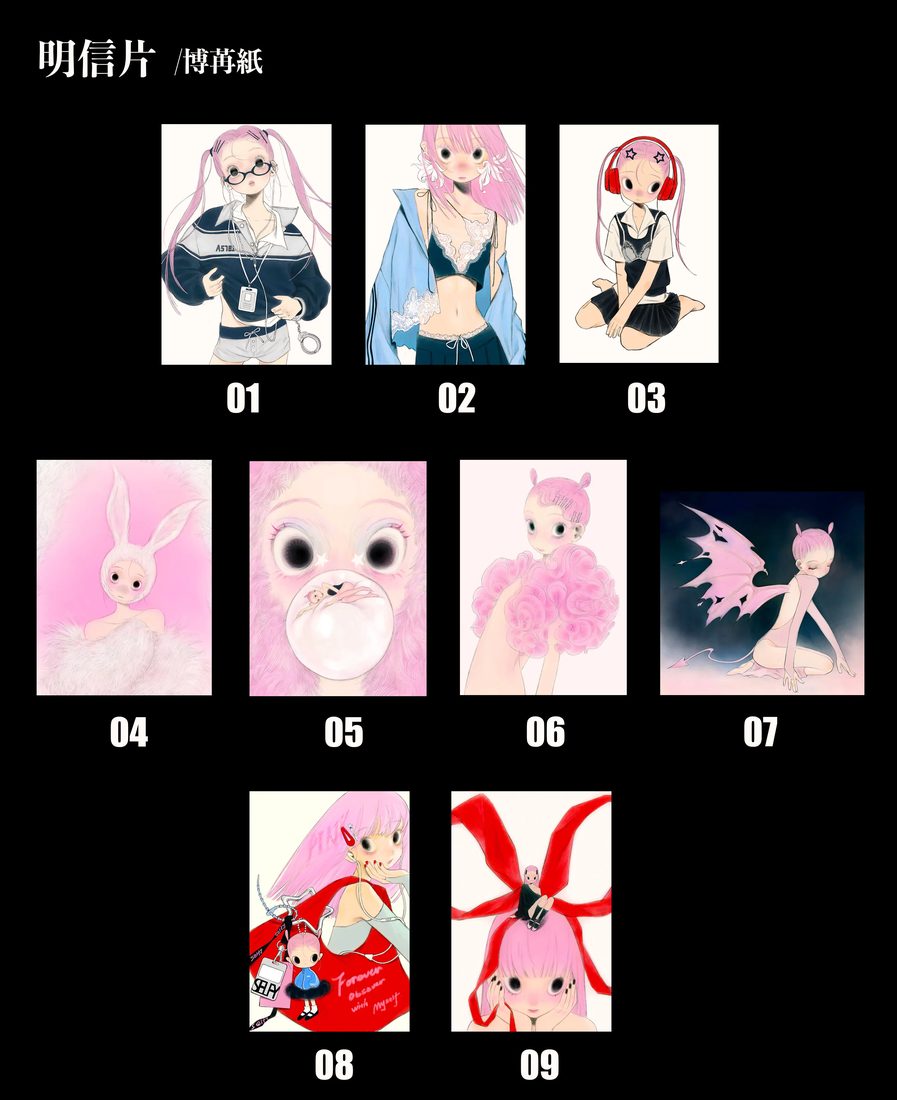 fufuX 'Scarlet Fantasy' Original Illustration Postcard - Cute Anime Art Card