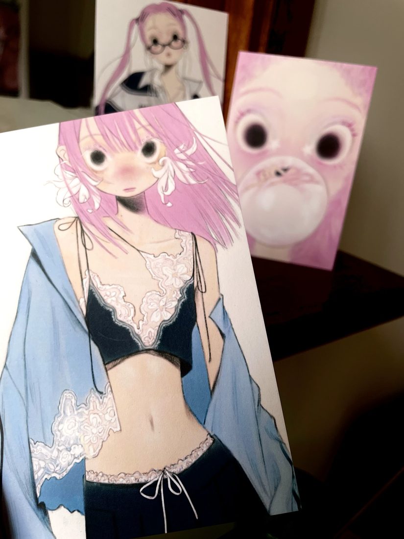 fufuX 'Scarlet Fantasy' Original Illustration Postcard - Cute Anime Art Card - Image 2