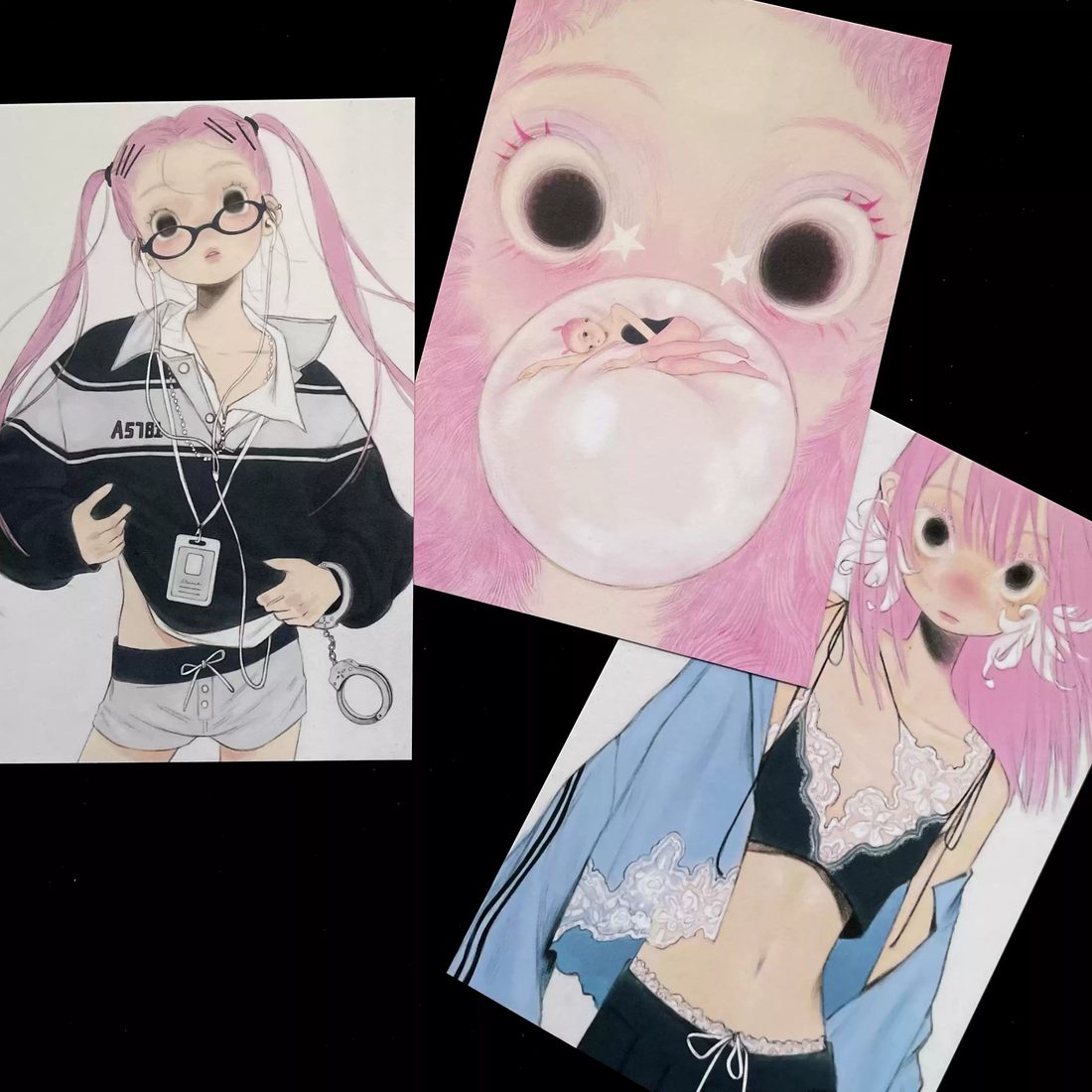 fufuX 'Scarlet Fantasy' Original Illustration Postcard - Cute Anime Art Card - Image 4