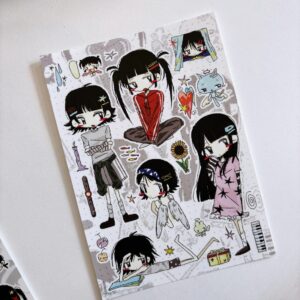 where Dreamcore Girl Die-Cut Sticker Sheet - Matte Finish, 1 - view 1