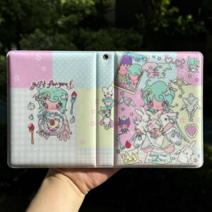 onionion Angel Girl Color-Block PVC Photocard Binder - Holds 64 Cards