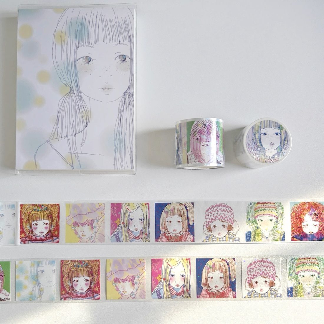 BeiBeiCun Retro Showa Washi Tape — Collage Girls - Image 3