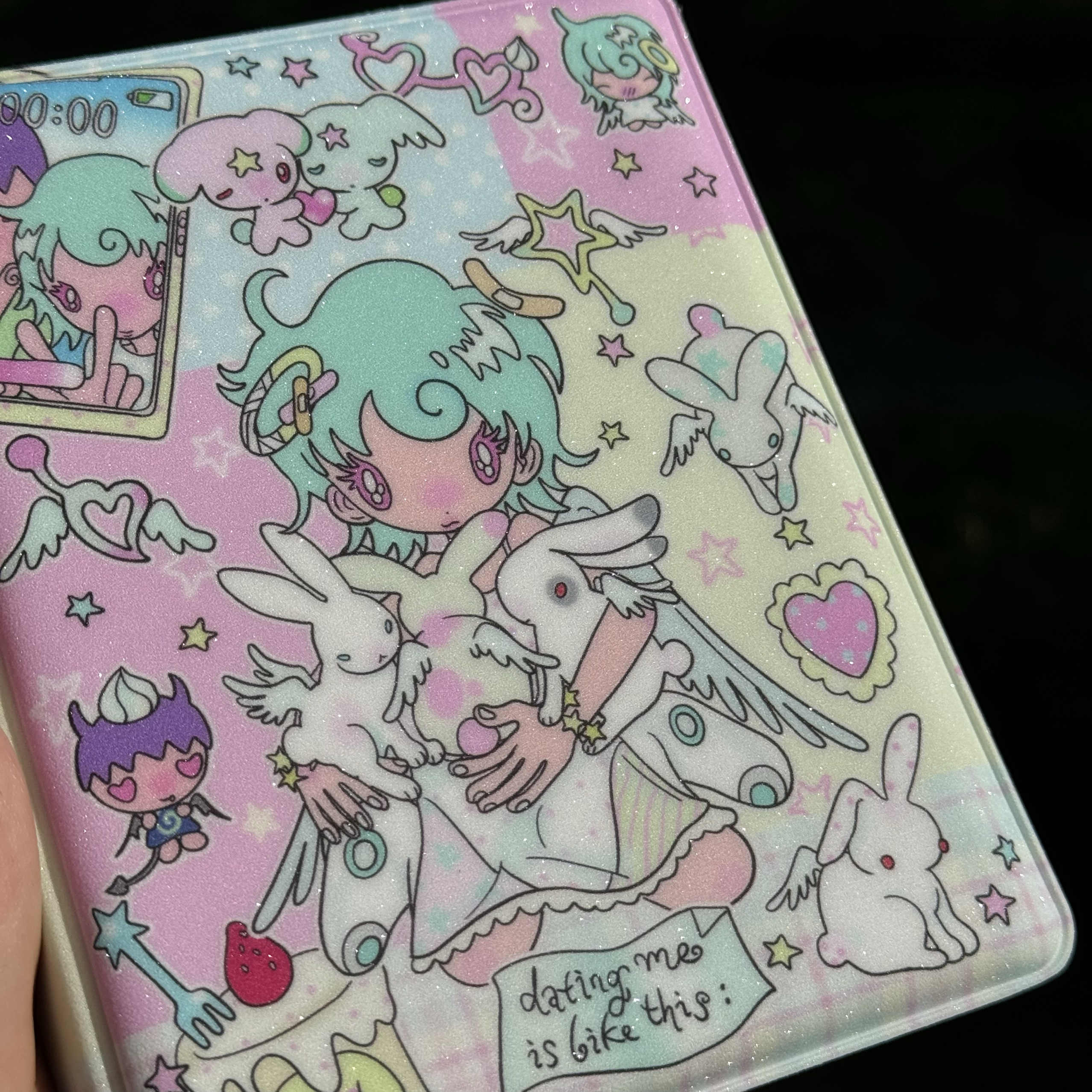 onionion Angel Girl Color-Block PVC Photocard Binder - Holds 64 Cards - Image 2
