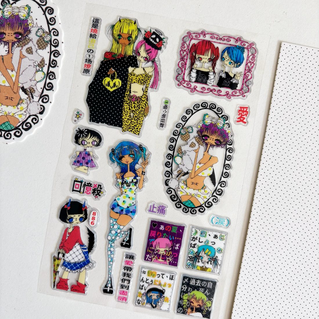 where x Onte Dark Subculture 3D Puffy Stickers - Double-Tran - view 3