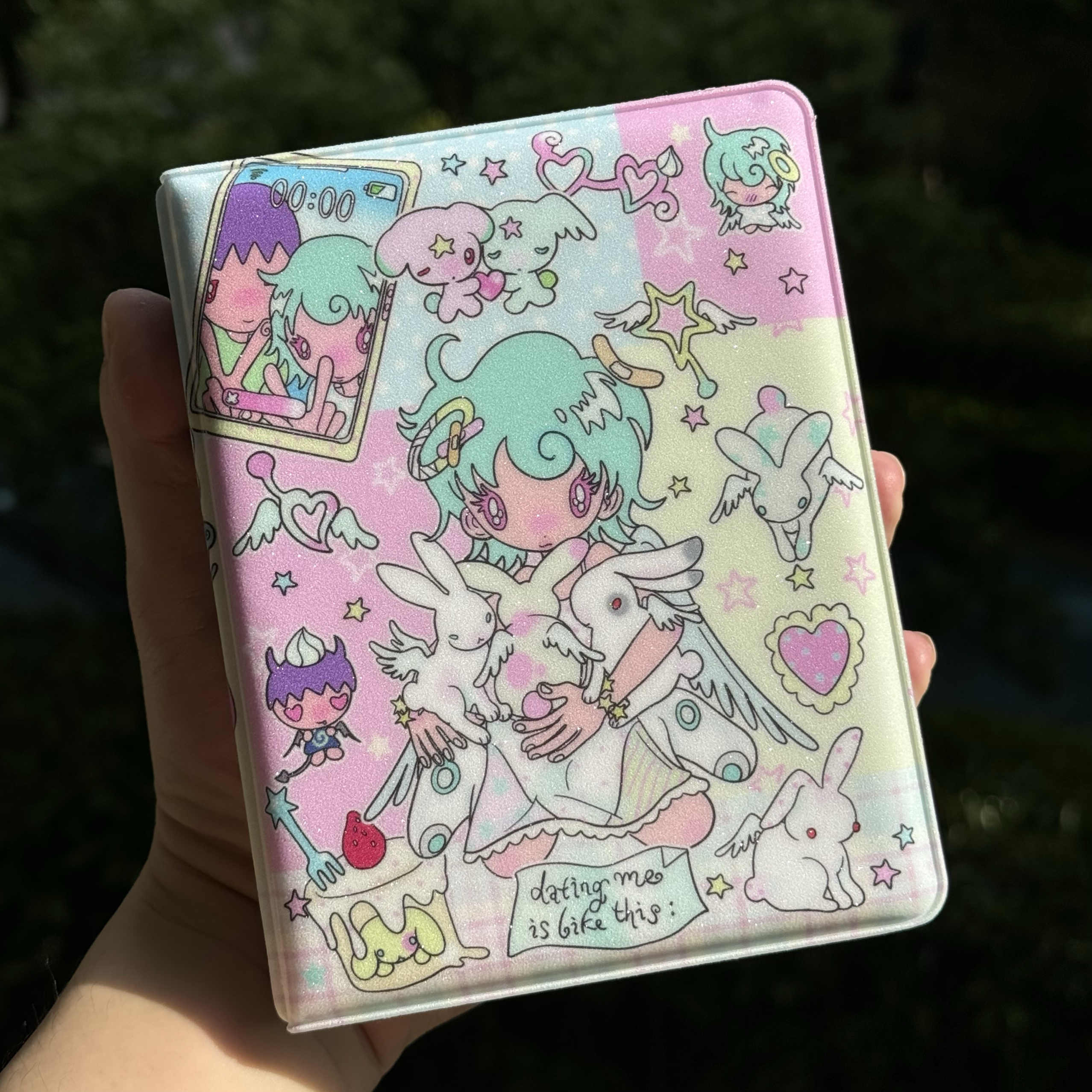 onionion Angel Girl Color-Block PVC Photocard Binder - Holds 64 Cards - Image 5