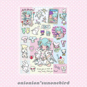 onionion 'Dating Me Is Like This' A6 Sticker Sheet - Original Design
