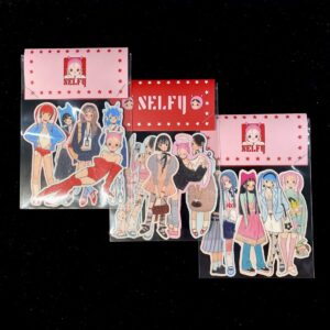 fufuX Original Die-Cut Sticker Pack - Cute Girl Illustration Stickers for Journaling