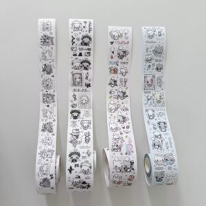 BaoBaoPuPu Die-Cut Washi Tape Collection - Chef / Lolita / Aqua Series (5cm x 5.25m) - view 1