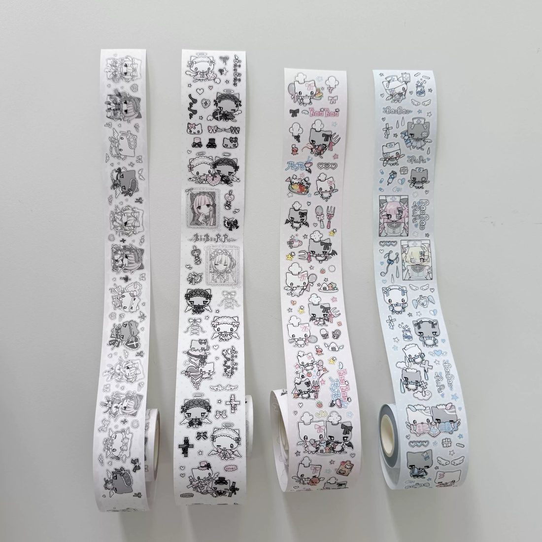 BaoBaoPuPu Die-Cut Washi Tape Collection - Chef / Lolita / Aqua Series (5cm x 5.25m) - view 1