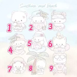 Cat & Rabbit Holiday Diary Full Sticker Collection - 180pcs, - view 1