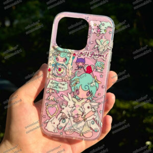 onionion Pink Angel Girl Magnetic IMD Phone Case - Double-Layer Glossy