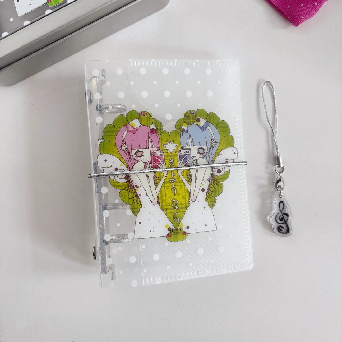 where M5 Twill Binder Cover with Music Note Charm - 3-Ring J - view 1