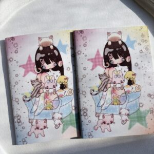where A6 Blank Stamp Book - Glitter Cover, 120gsm Paper, Sad - view 1