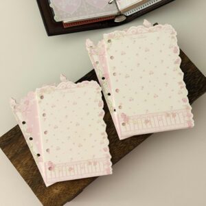 Little Lamb Rose Die-Cut Journal Inserts - M5 / A7 Decorative Paper