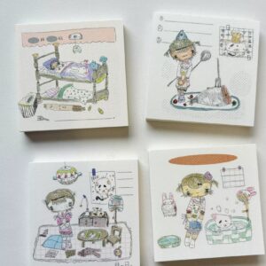 where 'A Day With Cats' Memo Pad - 4 Designs, 5 Sheets Each, - view 1