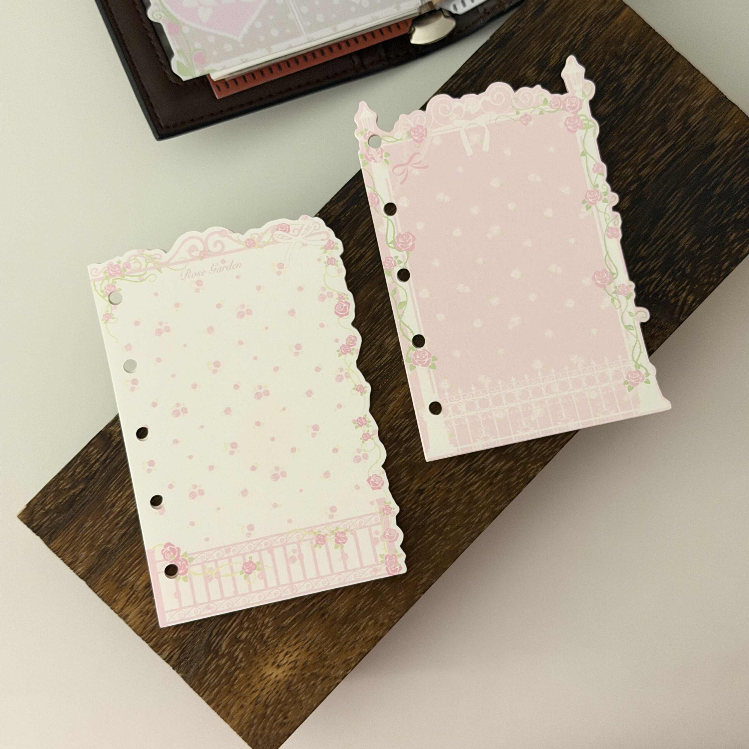 Little Lamb Rose Die-Cut Journal Inserts - M5 / A7 Decorative Paper - Image 3