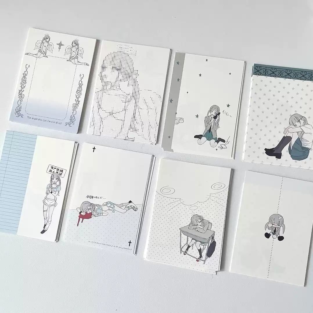 Wanjiao Club 'The Girl Who Might Die Anytime' & Angel Flail - M5 Journal Inserts (4 Designs x 10p)