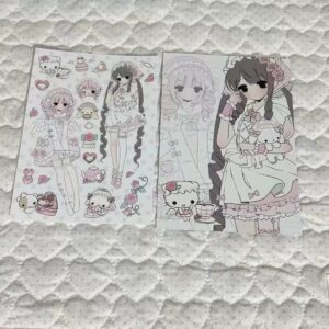 Naihuang Gaogao x Xiaoye Rose Bunny Sticker Sheet - 5 Design - view 1