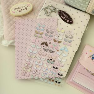 Little Lamb Angel Wings Epoxy Sticker Sheet - A6 with Backing Card