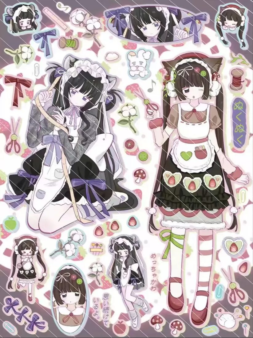 Yishaotang x Xiaoye Korean-Style Character Stickers - 20 Des - view 3