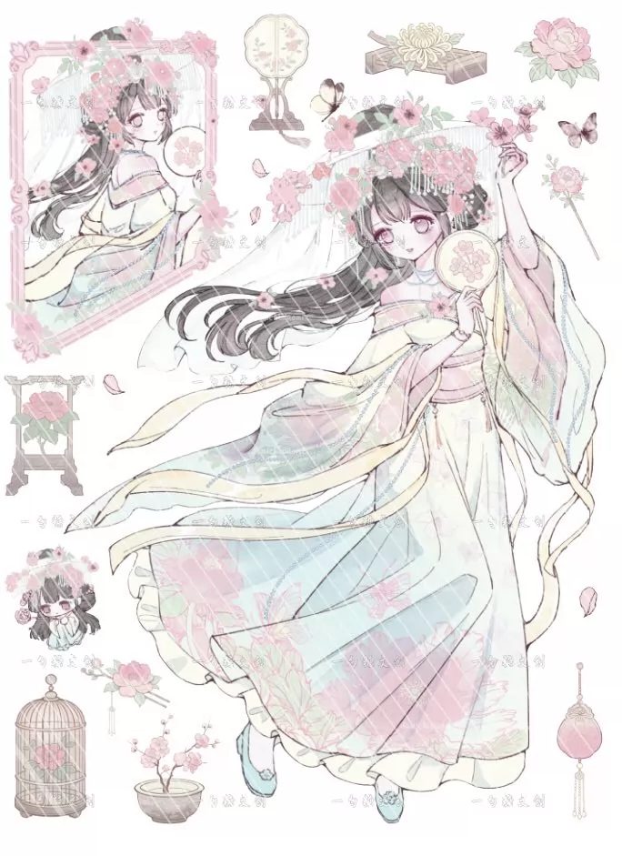 Yishaotang x Xiaoye Korean-Style Character Stickers - 20 Des - view 6
