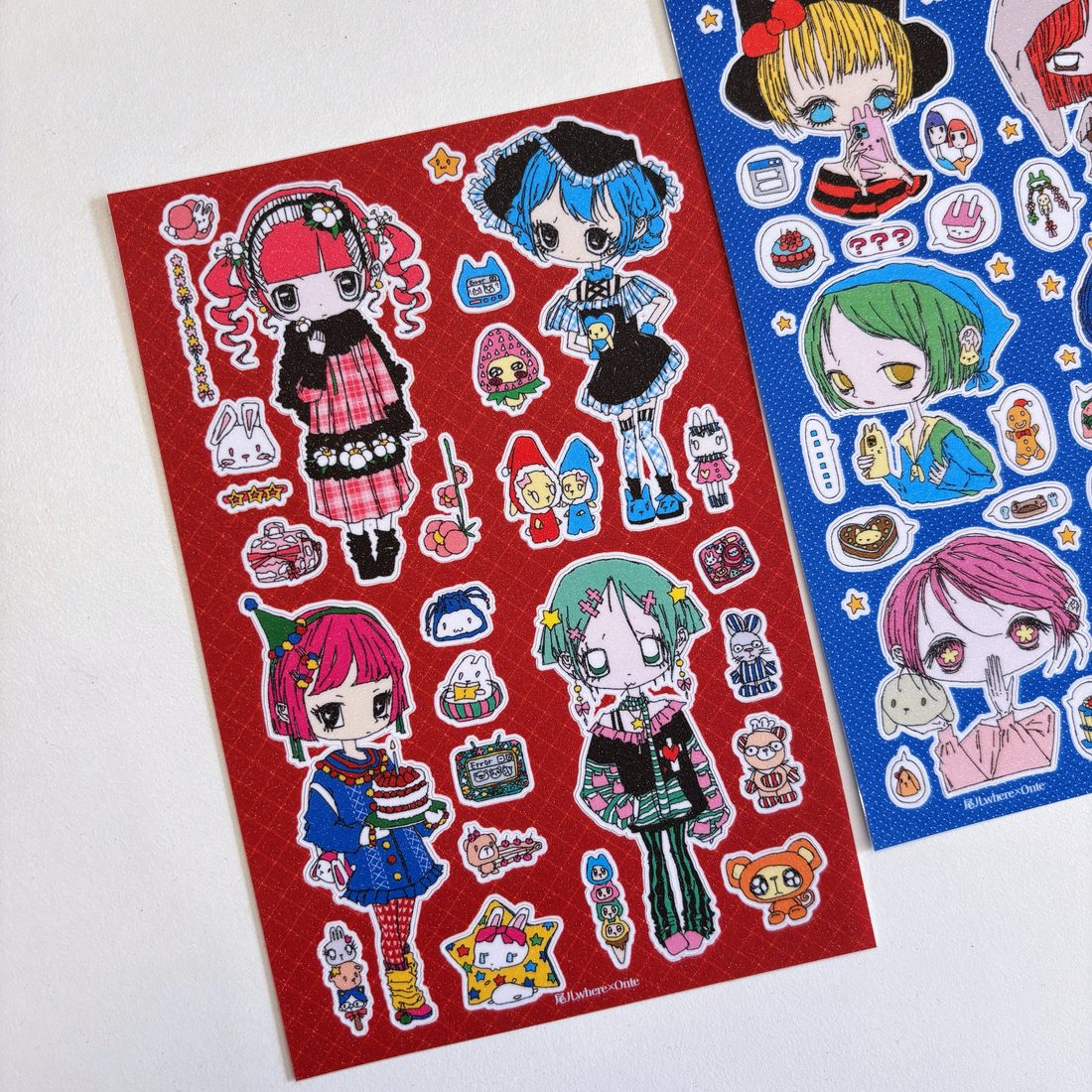 where x Onte A6 Glitter Die-Cut Stickers - Synthetic Paper, - view 2