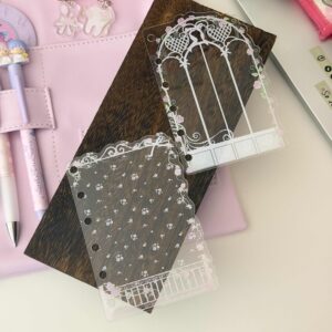 Little Lamb Rose Acrylic Journal Dividers - M5 / A7 (1mm)
