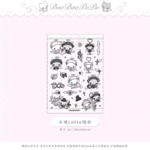 BaoBaoPuPu Clear Sticker Collection Vol.1 - Original Girl Characters (A6, Double-Transparent) - view 1