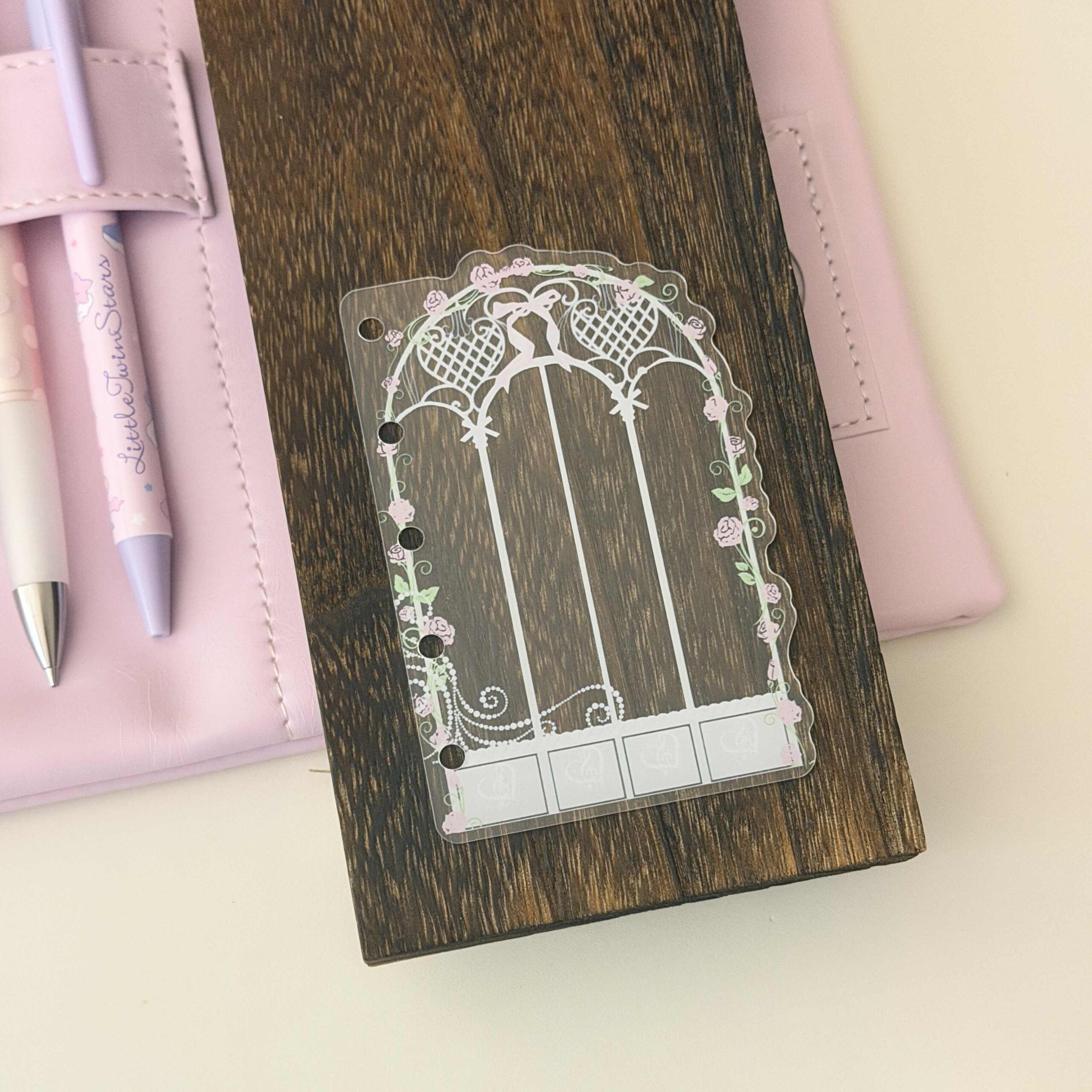 Little Lamb Rose Acrylic Journal Dividers - M5 / A7 (1mm) - Image 4