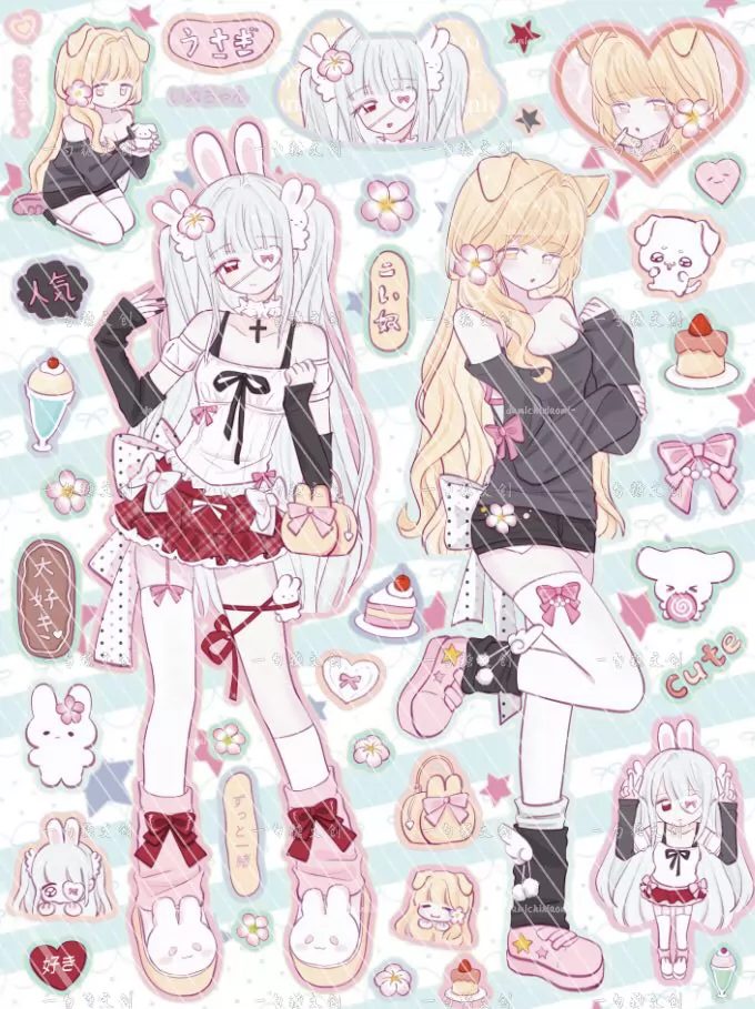 Yishaotang x Xiaoye Korean-Style Character Stickers - 20 Des - view 15
