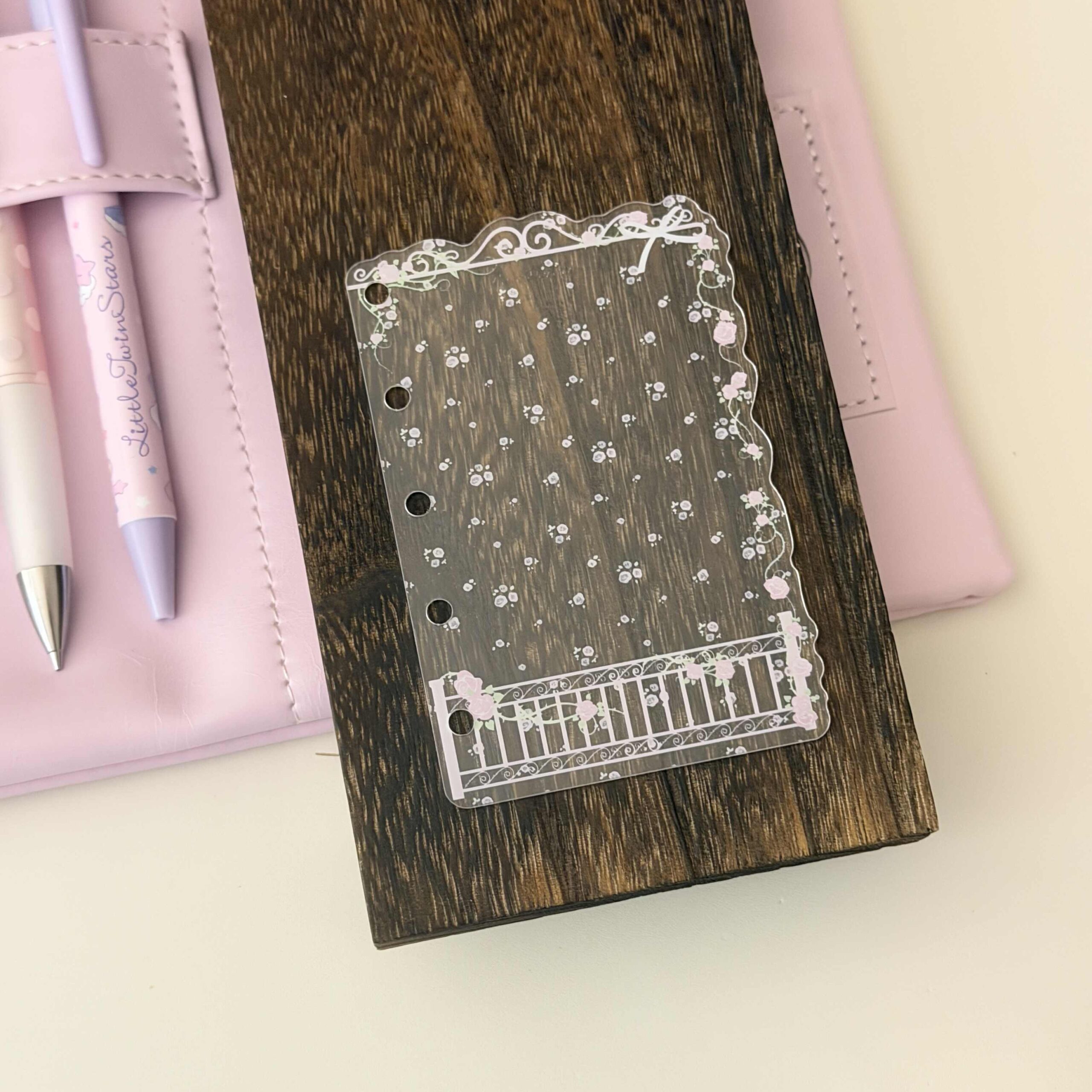 Little Lamb Rose Acrylic Journal Dividers - M5 / A7 (1mm) - Image 5