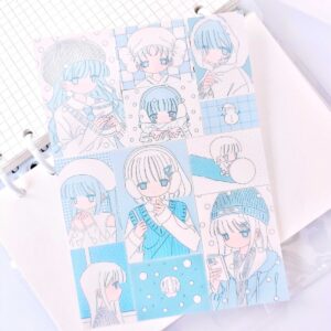 Rian Mouse House 'Winter Day' Sticker Sheet - 10x14cm Matte Film