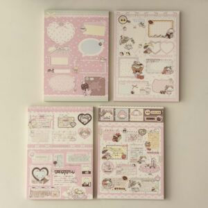 Little Lamb Kawaii Word Art A6 Notepad - 50 Pages, 4 Styles