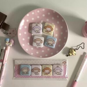 BuBu PaoFan Muki Monkey Badge Set — 4 Pieces