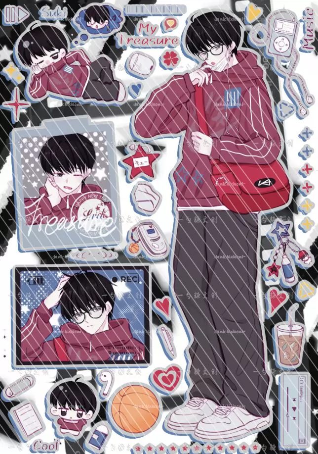 Yishaotang x Xiaoye Korean-Style Character Stickers - 20 Des - view 17