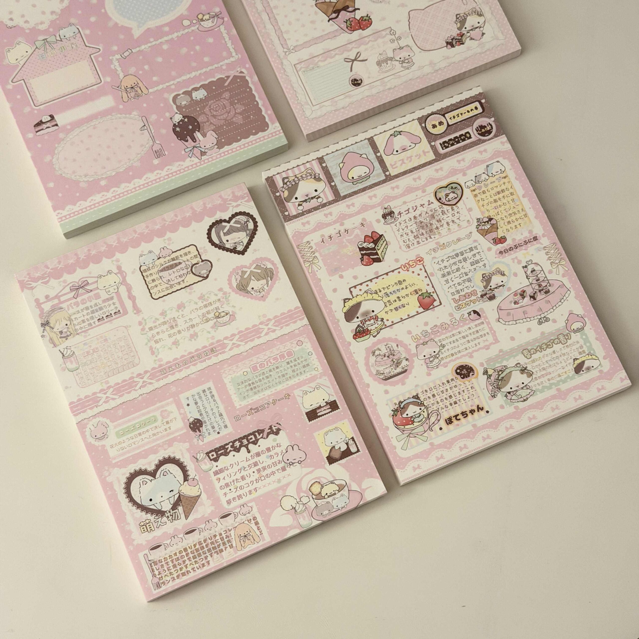 Little Lamb Kawaii Word Art A6 Notepad - 50 Pages, 4 Styles - Image 2