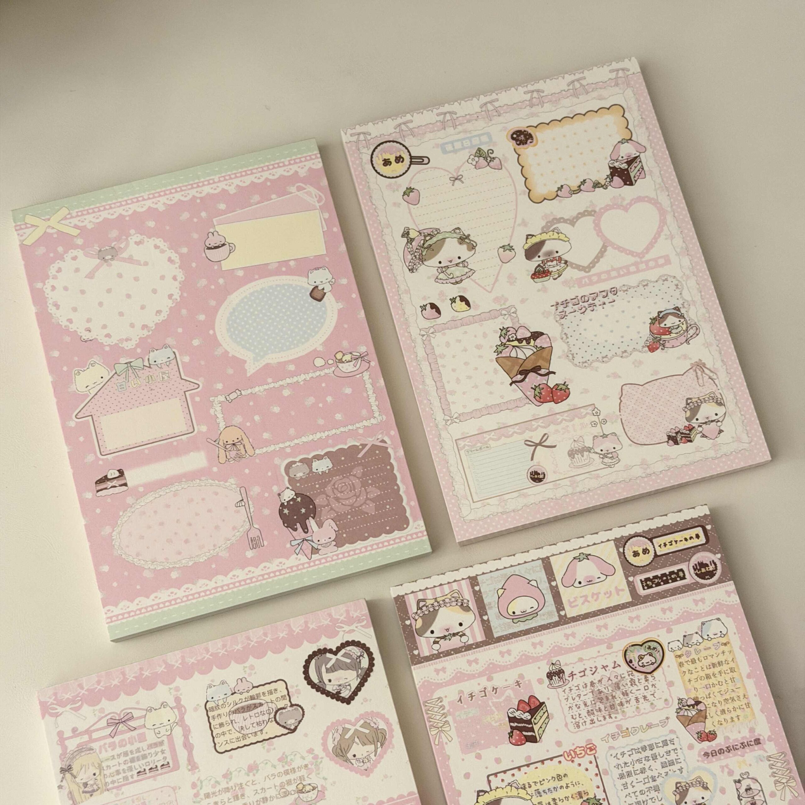 Little Lamb Kawaii Word Art A6 Notepad - 50 Pages, 4 Styles - Image 3