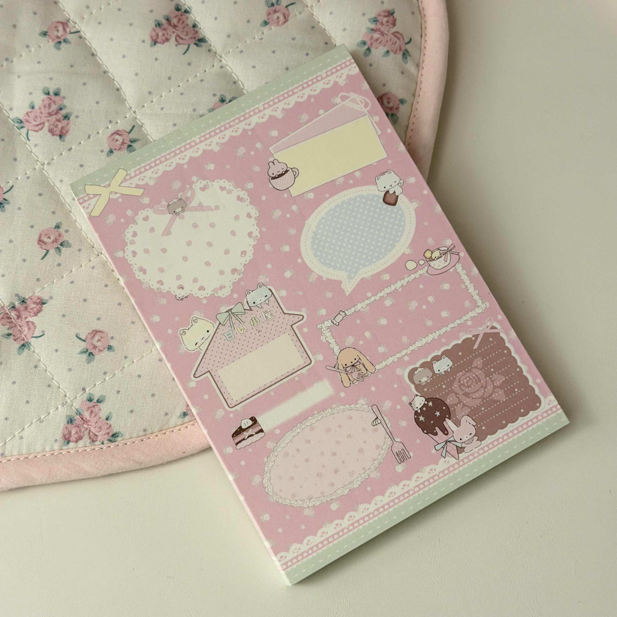 Little Lamb Kawaii Word Art A6 Notepad - 50 Pages, 4 Styles - Image 4