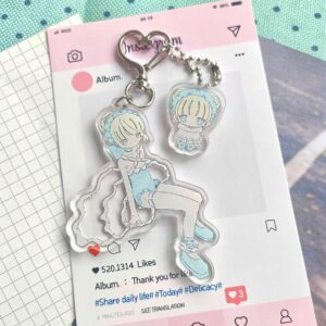 Rian Mouse House 'Deconstruct Summer' Acrylic Charm - Wave Rider (8+3cm)