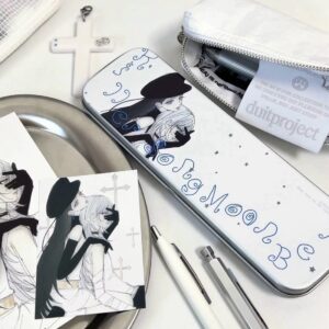 Wanjiao Club 'Execution Song & Moon Bell' Long Tin Pen Case (20x6.4x2.2cm)
