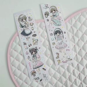 Yeyezhi x Xiaoye Cat Maid Cafe Shaped Card Set - Die-Cut Cha - view 1