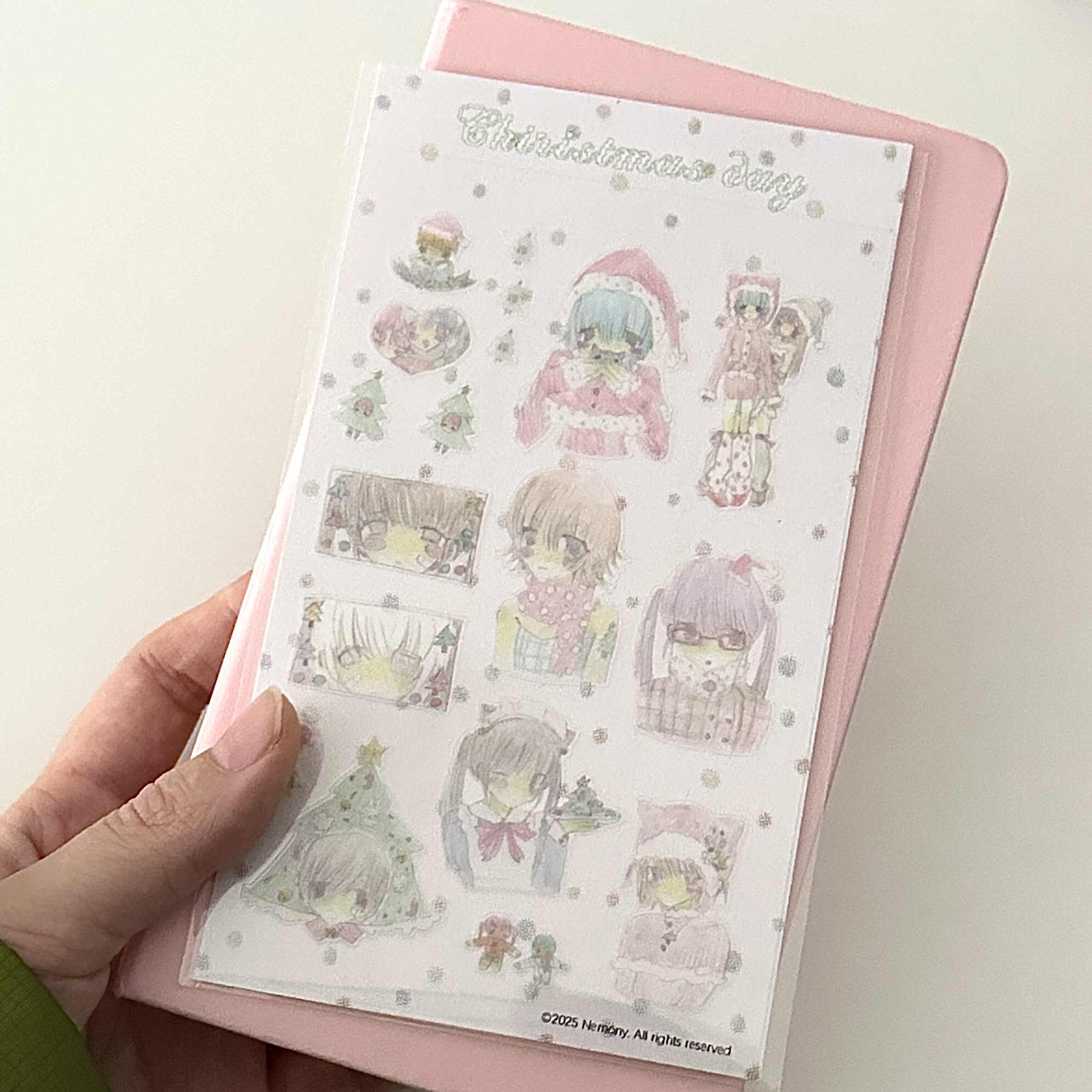 Nemony 'Christmas Day' Transparent Sticker Sheet - 9x14cm - Image 2