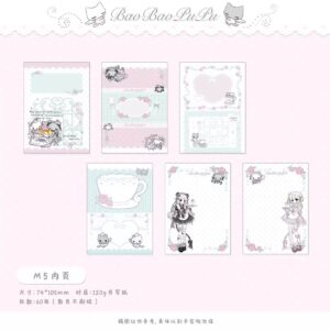 BaoBaoPuPu M5 Journal Inserts - 60p Colour Memo Refill (74x105mm) - view 1