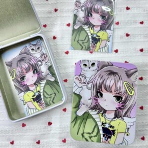 Coucou Fish x MATU_tuu Tin Box - Pony Design (3-Inch Photo Storage)