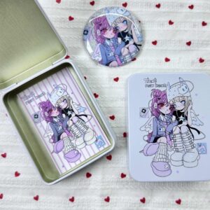 Coucou Fish x MATU_tuu Tin Box - Sharing Earbuds Design (3-Inch)
