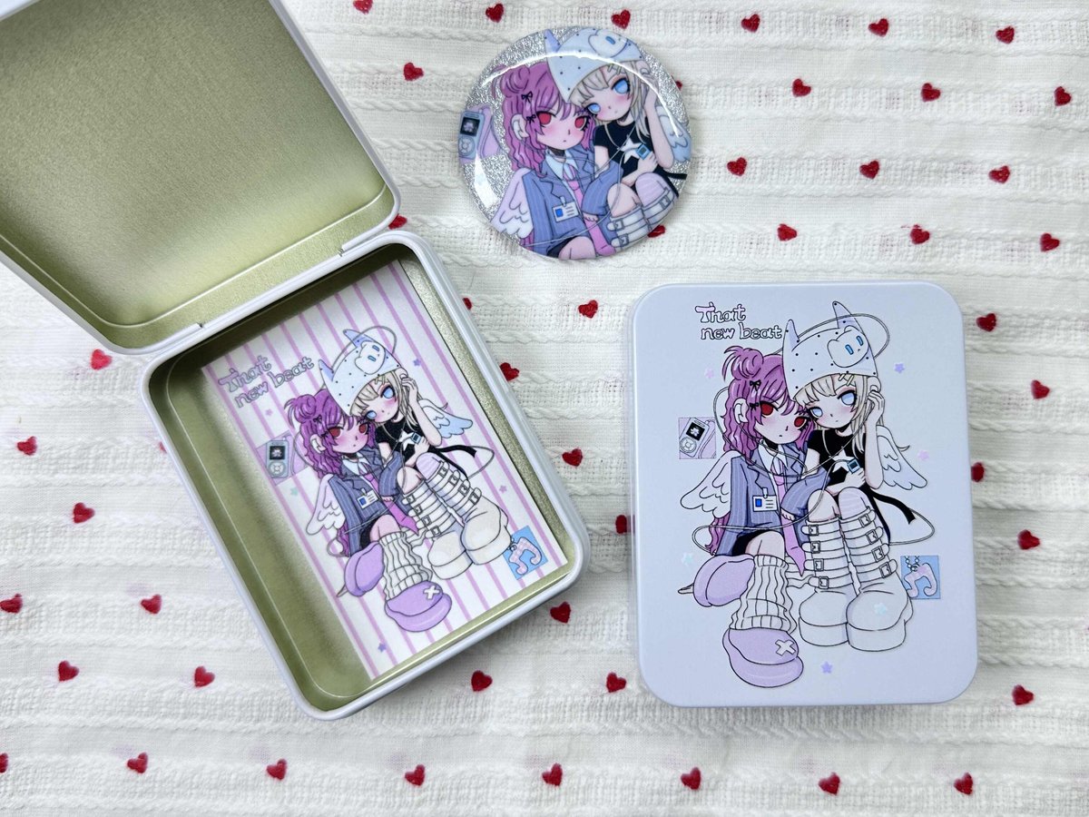Coucou Fish x MATU_tuu Tin Box - Sharing Earbuds Design (3-Inch)