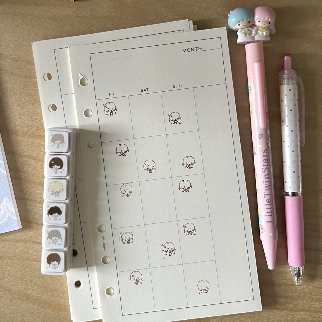 BuBu PaoFan 'Summer Island' 6-in-1 Stamp Set